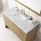 James Martin Vanities Hudson 48in Single Vanity, Light Natural Oak w/ 3 CM Carrara Marble Top 435-V48-LNO-3CAR - alternate 2